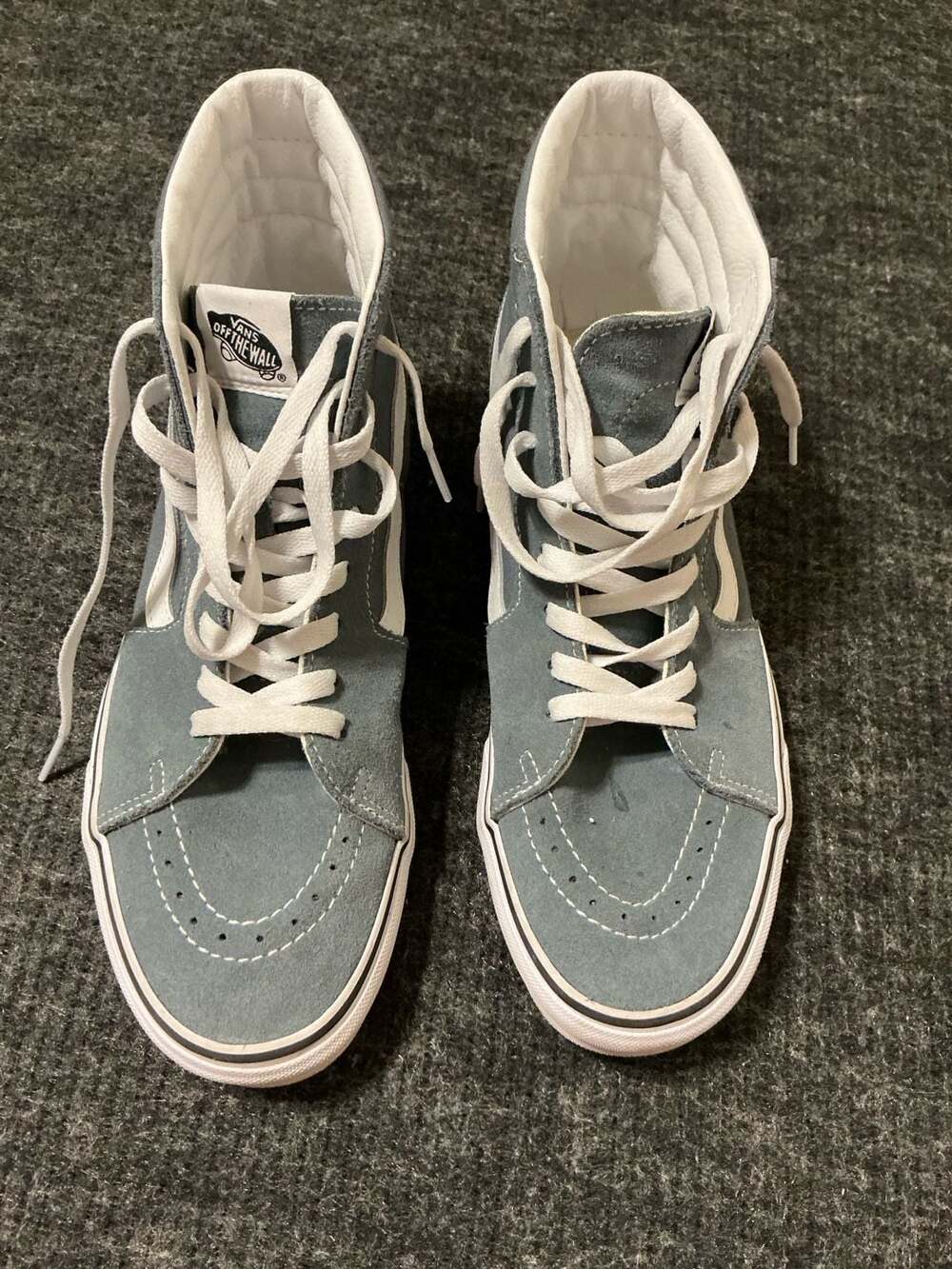 Vans Sk8-Hi High Top Skate Shoes Mens Size 10 Stormy Weather Grey
